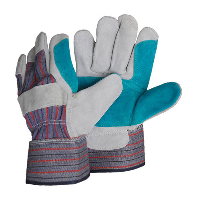 LG008 Çift Katmanlı Sığır Derisi Kauçuk Manşet Koruyucu Eldiven